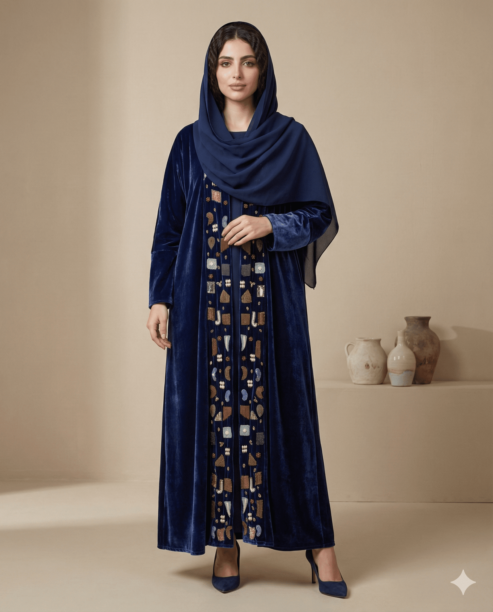 HON087 ABAYA - HOUSE OF N - MIRA Y MANO