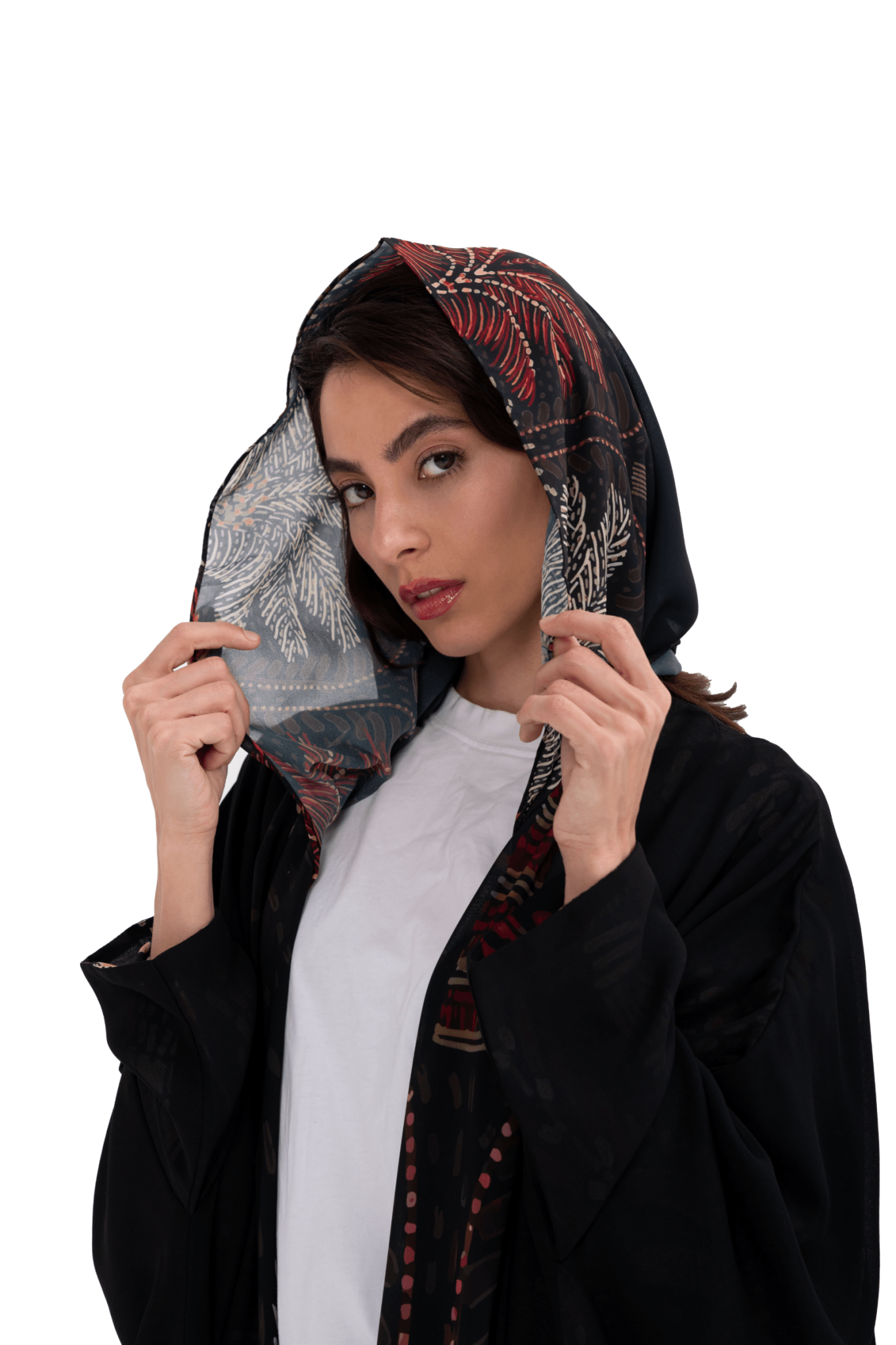 BLACK DOUBLE ABAYA - HOUSE OF SOLE - MIRA Y MANO