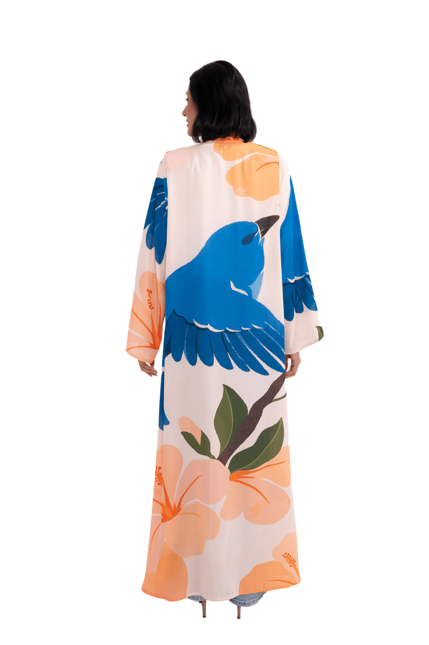 BLUE BIRD ABAYA - HOUSE OF SOLE - MIRA Y MANO