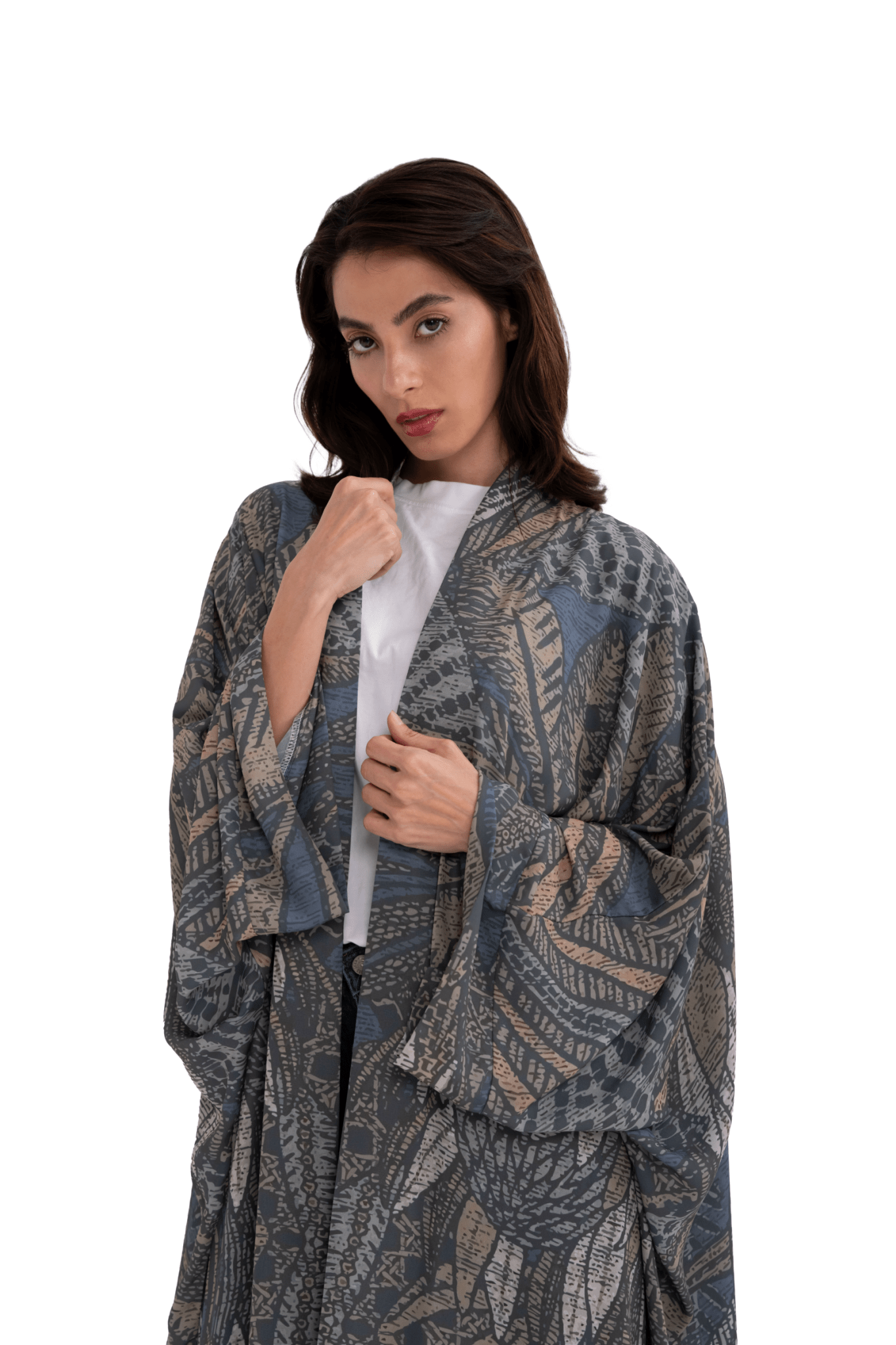 GRAY ABAYA - HOUSE OF SOLE - MIRA Y MANO
