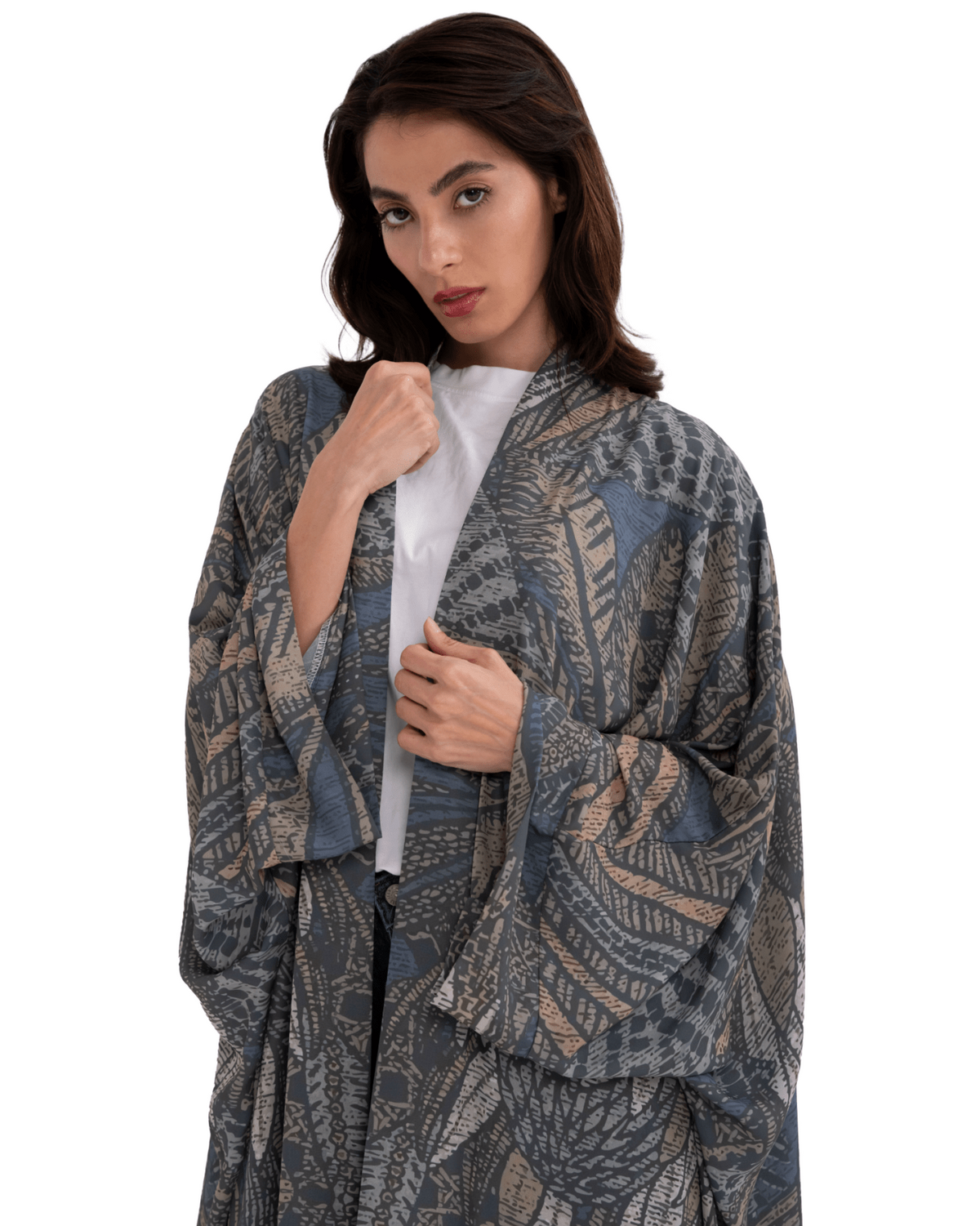 GRAY ABAYA - MIRA Y MANO