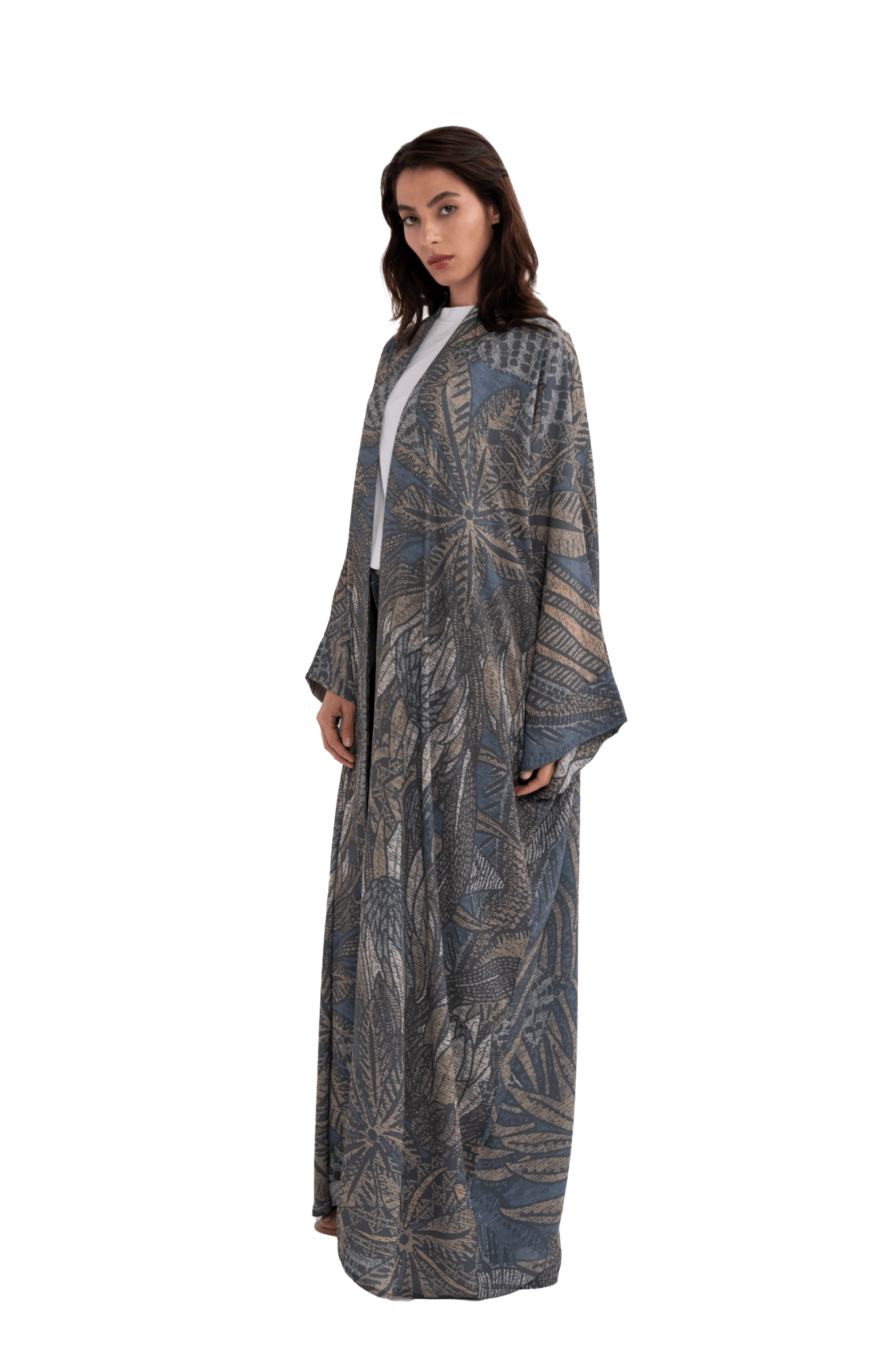 GRAY ABAYA - HOUSE OF SOLE - MIRA Y MANO