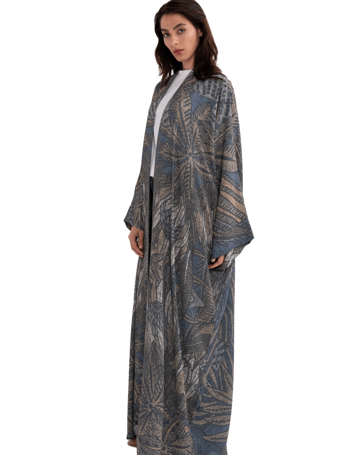 GRAY ABAYA - MIRA Y MANO