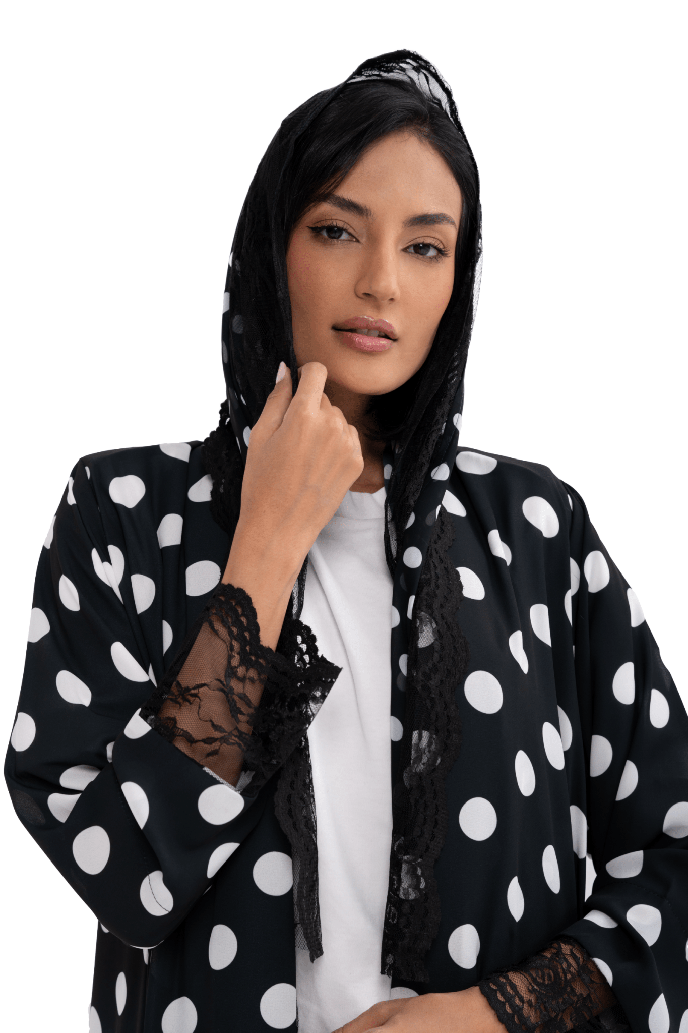 POLKA DOT ABAYA - HOUSE OF SOLE - MIRA Y MANO