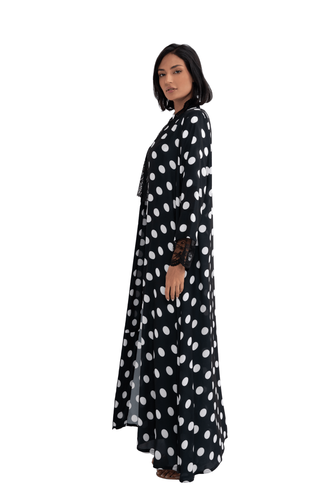 POLKA DOT ABAYA - HOUSE OF SOLE - MIRA Y MANO