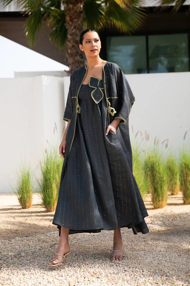 S127 ABAYA SET - JAMELOO - MIRA Y MANO