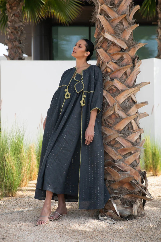 S127 ABAYA SET - JAMELOO - MIRA Y MANO