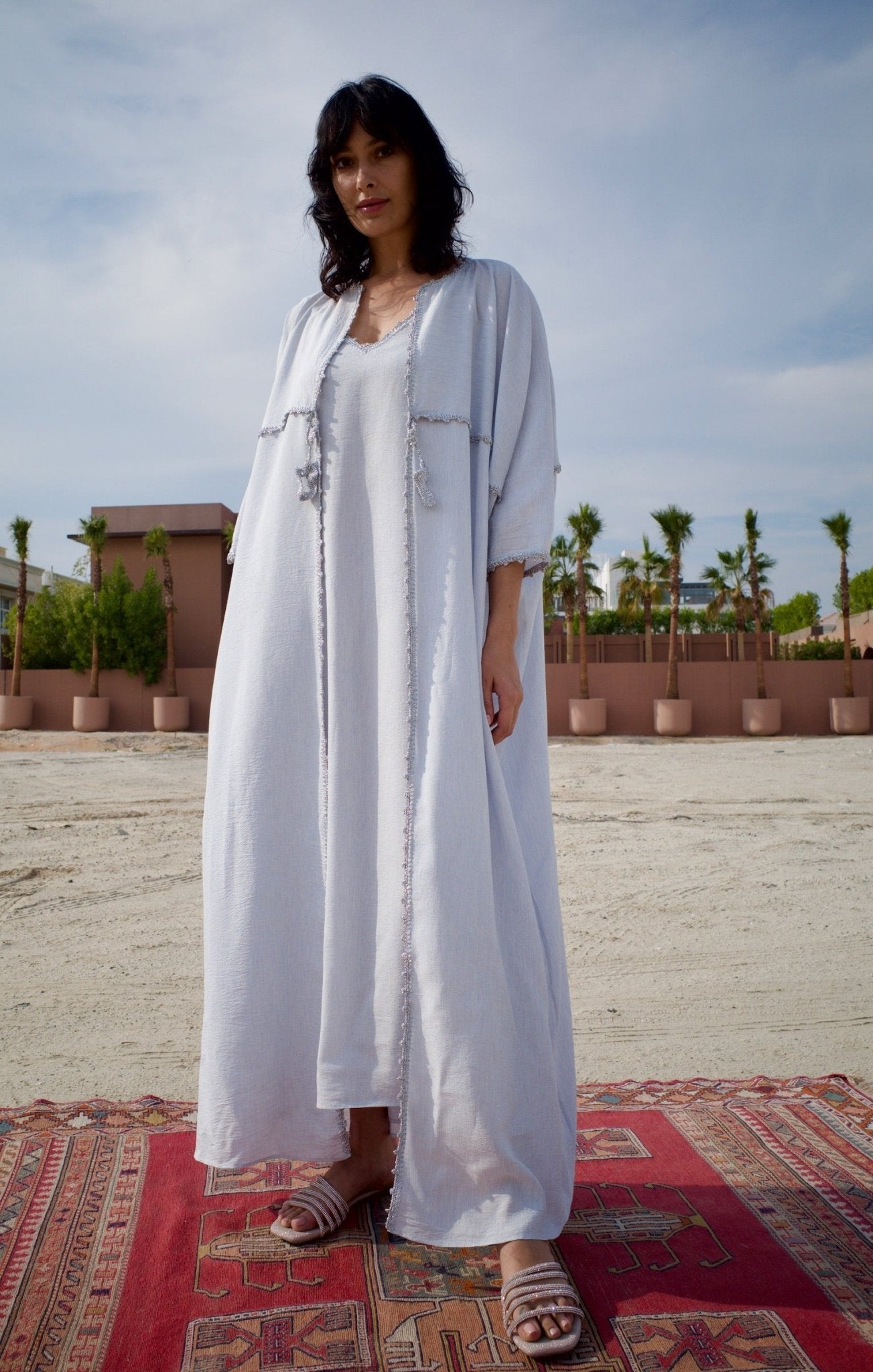 S143LB ABAYA SET - JAMELOO - MIRA Y MANO