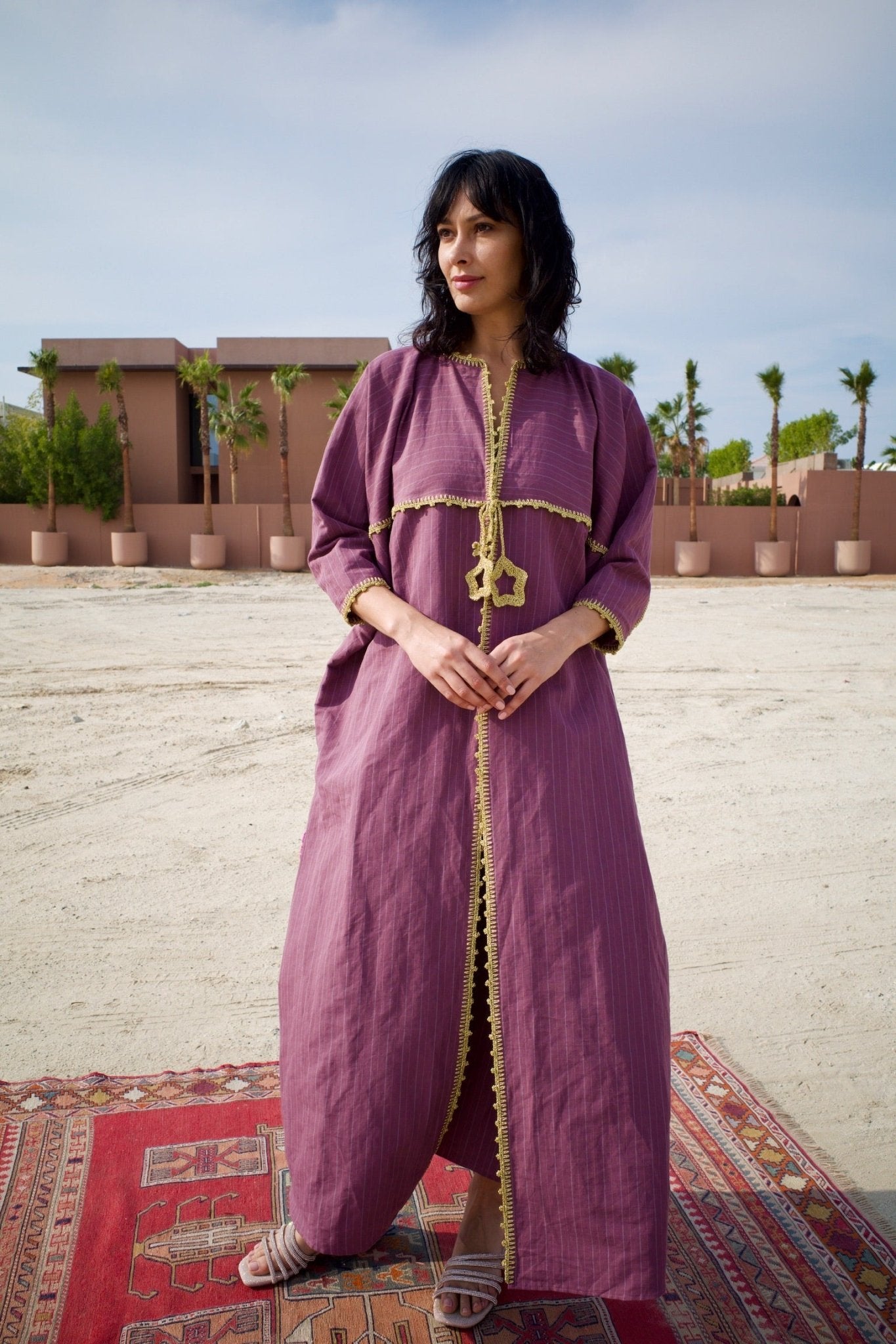 S144MARSTR ABAYA SET - JAMELOO - MIRA Y MANO