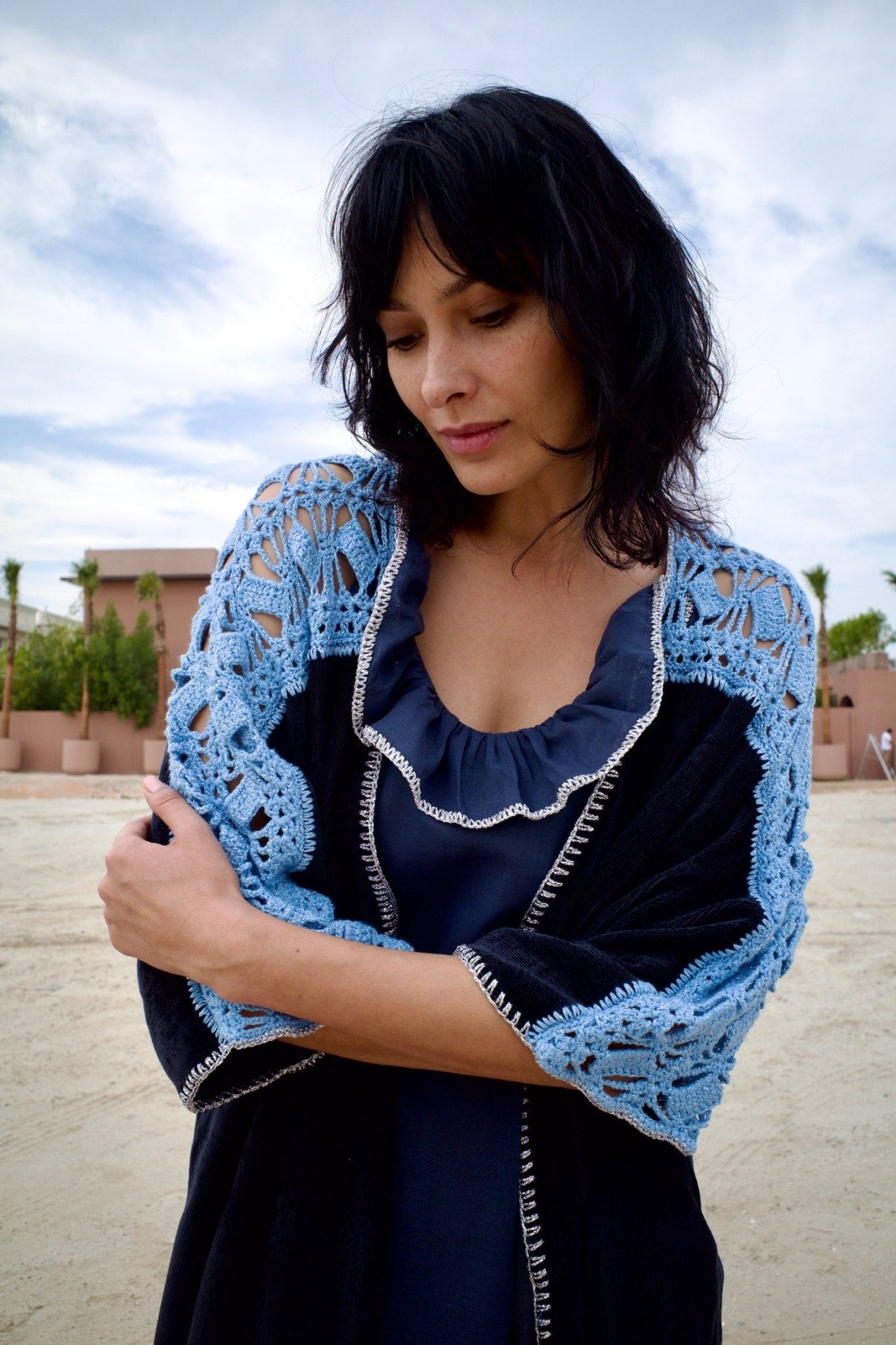 S146NB ABAYA SET - JAMELOO - MIRA Y MANO