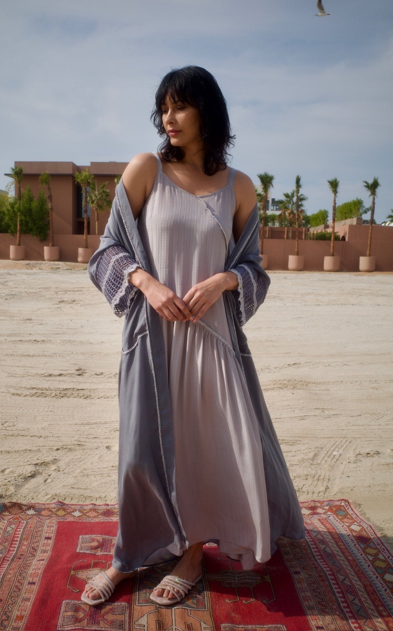 S148GR ABAYA SET - JAMELOO - MIRA Y MANO