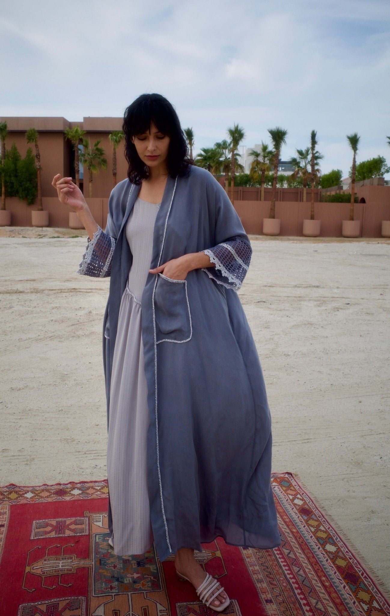 S148GR ABAYA SET - JAMELOO - MIRA Y MANO