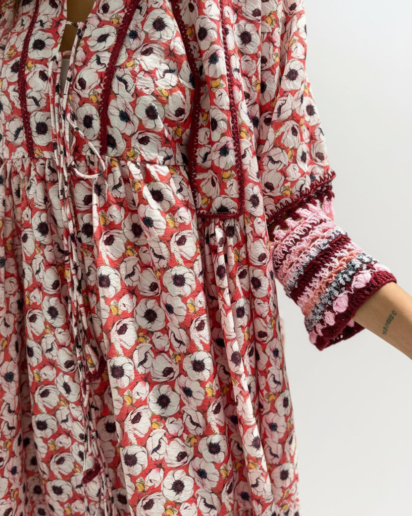 S153 DAISY2 PINK ABAYA SET - JAMELOO - MIRA Y MANO