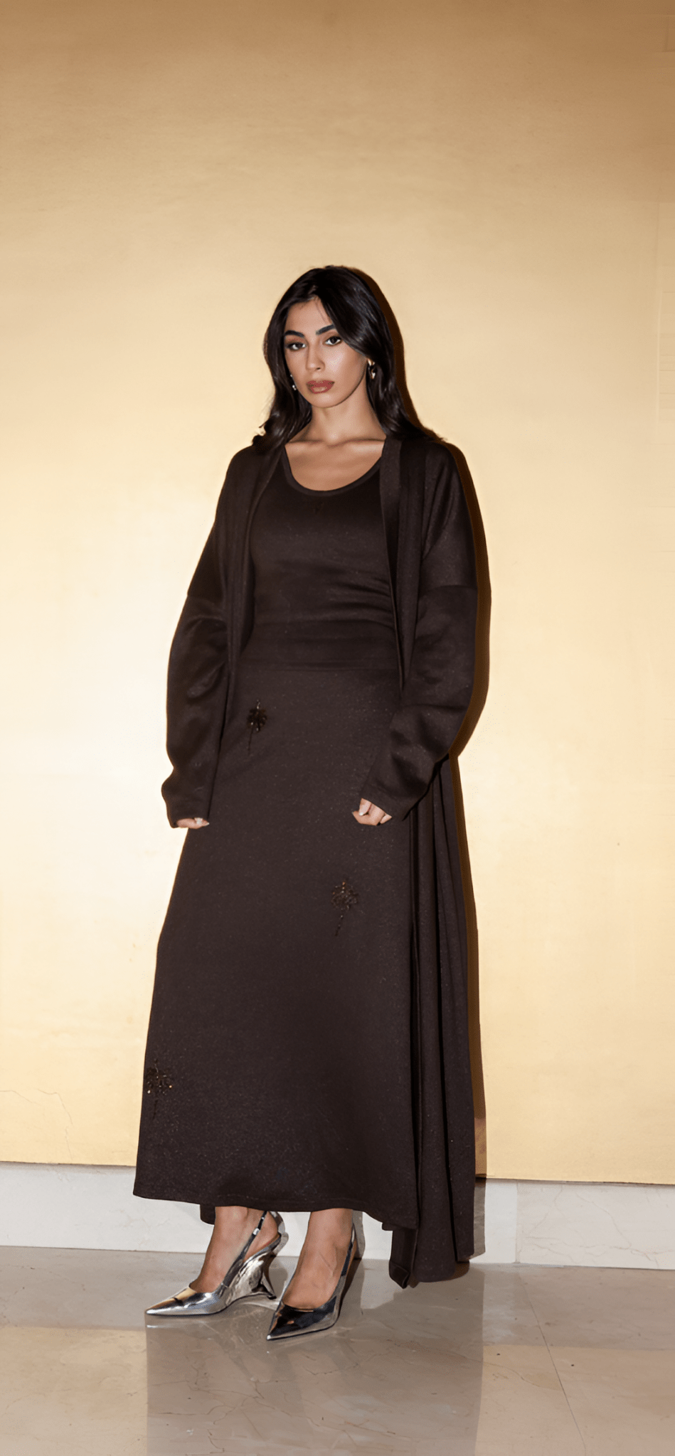 JADE SET BROWN ABAYA SET - KAI - MIRA Y MANO