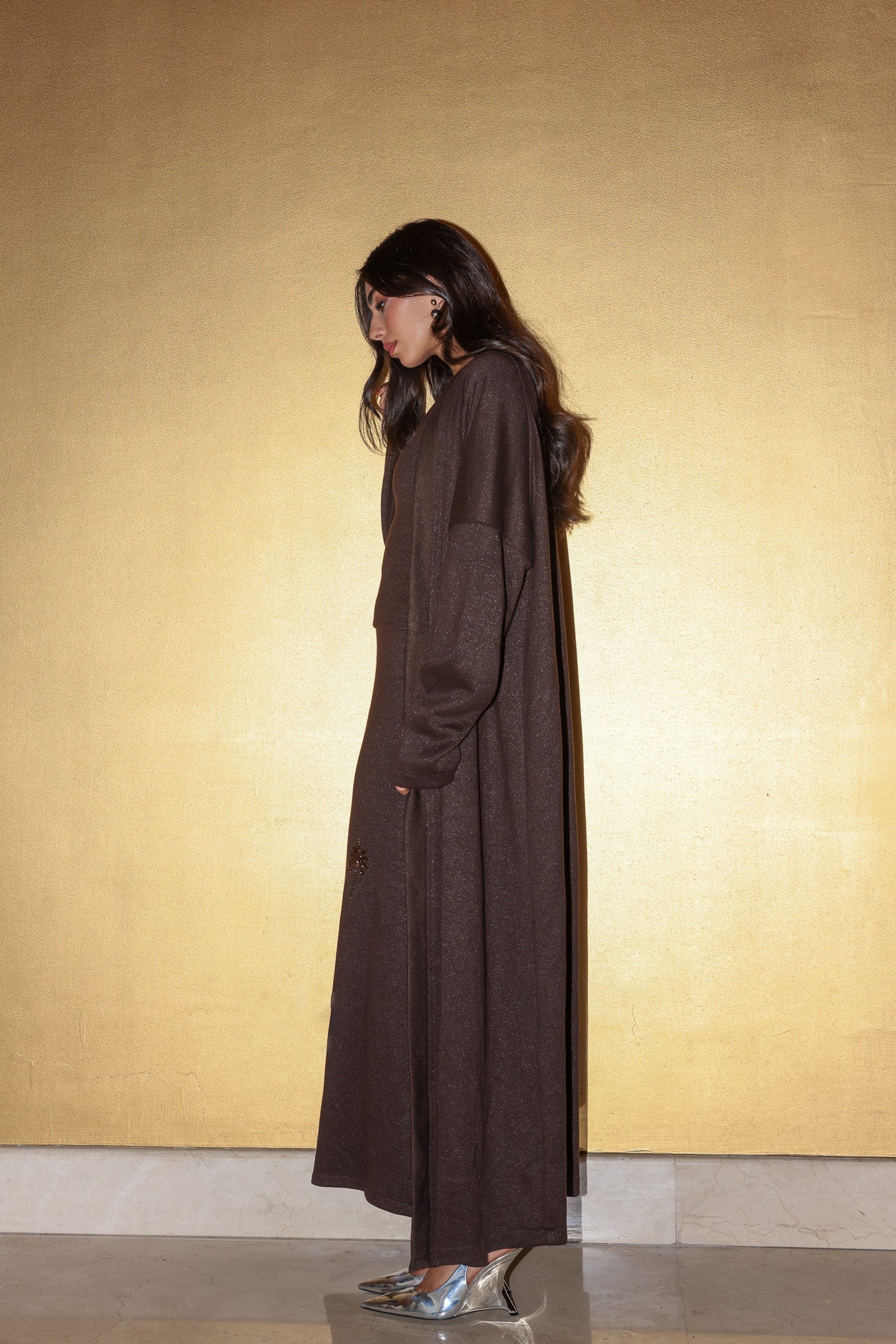 JADE SET BROWN ABAYA SET - KAI - MIRA Y MANO