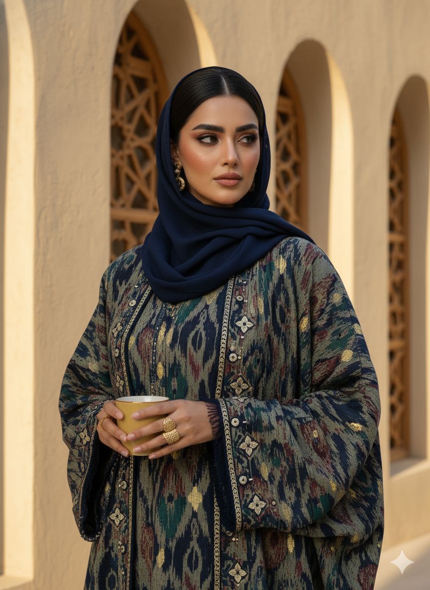 M0657 - SG KRT ABAYA SET - KERTA COLLECTION - MIRA Y MANO