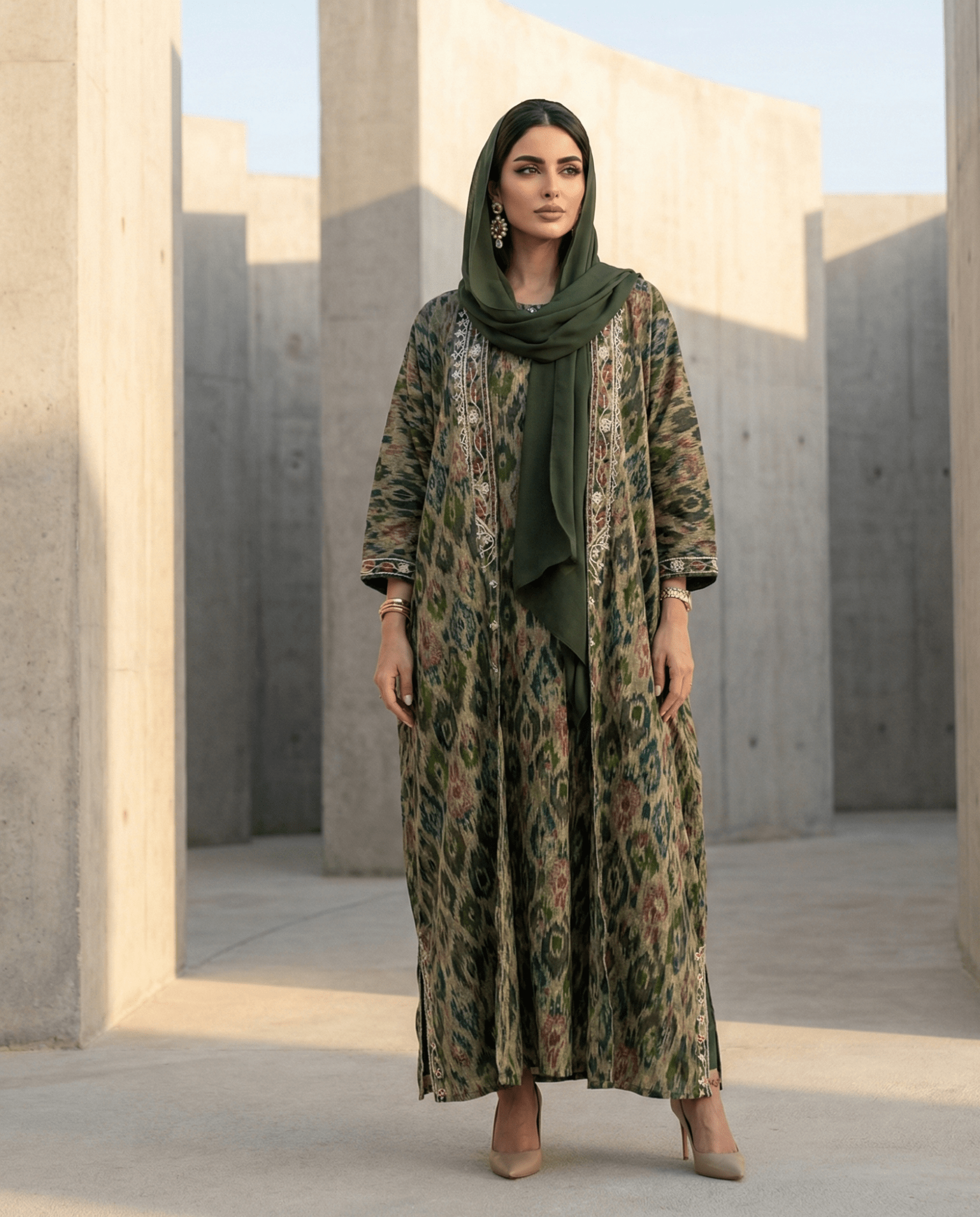 M0777 KRT ABAYA SET - KERTA COLLECTION - MIRA Y MANO