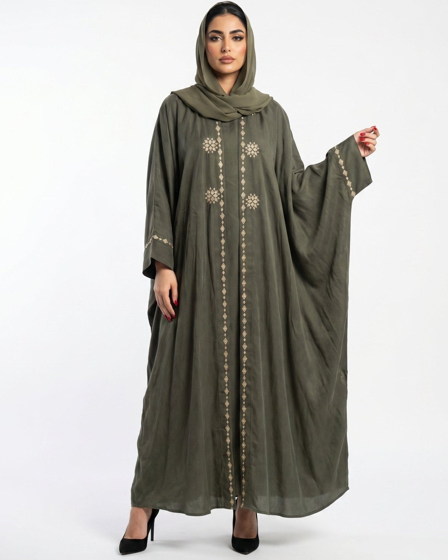 M0833 ABAYA SET - KERTA COLLECTION - MIRA Y MANO
