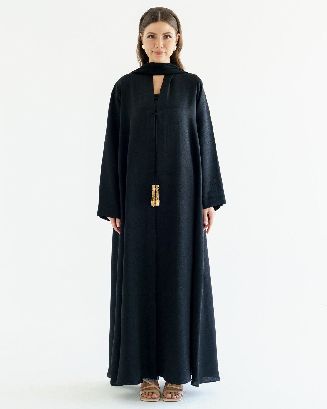 AVA GOLD ABAYA - KHAM - MIRA Y MANO