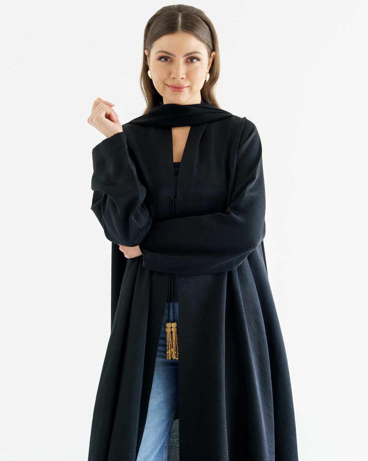AVA GOLD ABAYA - KHAM - MIRA Y MANO