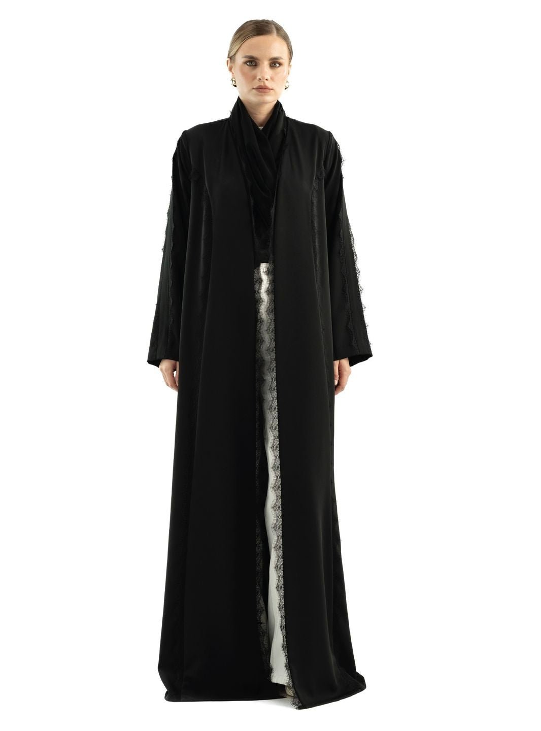FANE BLACK ABAYA - KHAM - MIRA Y MANO
