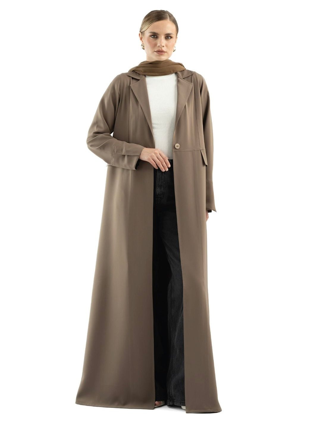 MISTY ALMOND ABAYA - KHAM - MIRA Y MANO