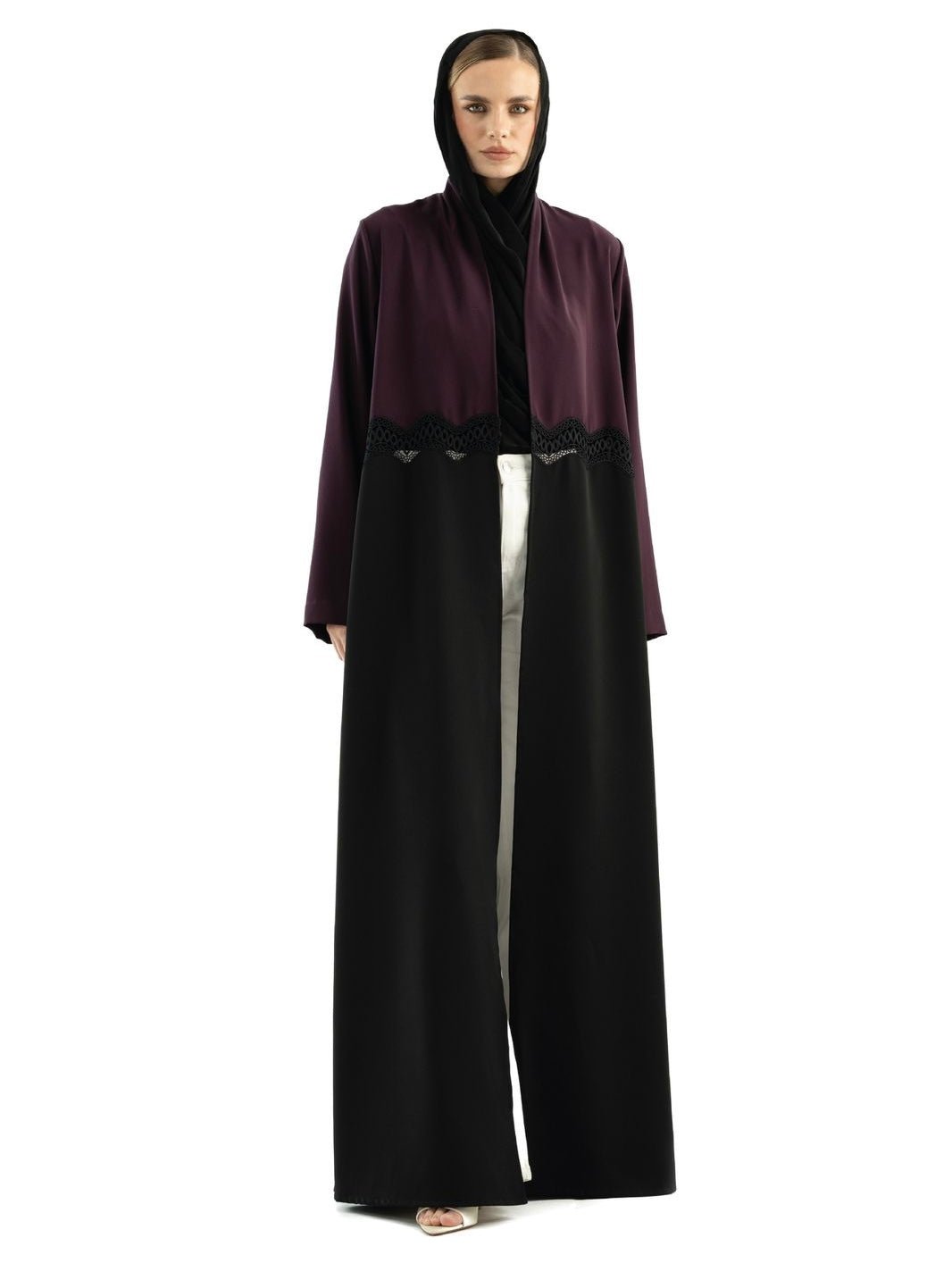 NADIA DARK PURPLE ABAYA - KHAM - MIRA Y MANO