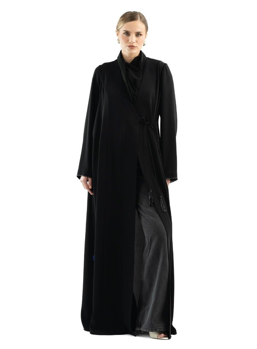 SOPHIA BLACK ABAYA - KHAM - MIRA Y MANO