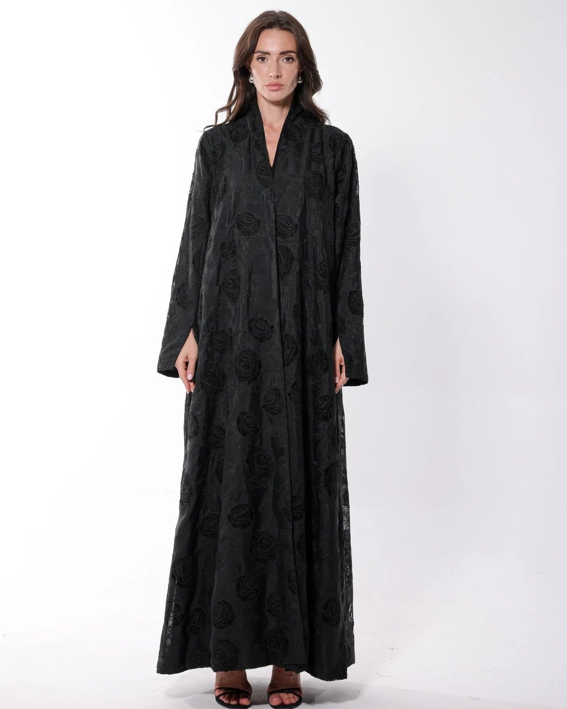 ORGANZA ROSE ABAYA - LA SOIIE - MIRA Y MANO