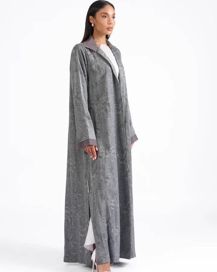 SILVER BLUSH ABAYA - LA SOIIE - MIRA Y MANO