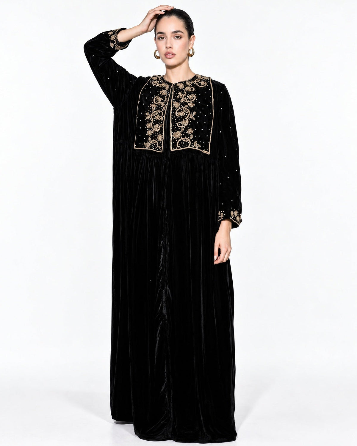 LA01110-BL – Abaya - LAILA AL AWADHI - MIRA Y MANO
