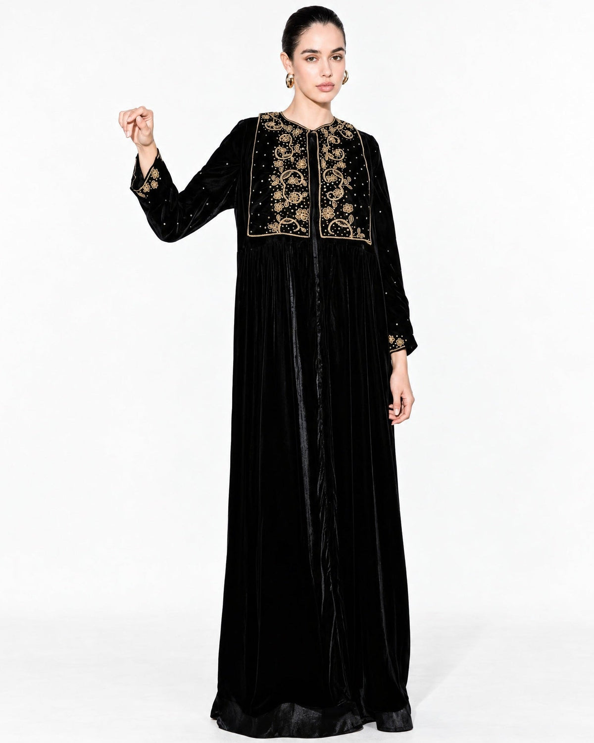 LA01110-BL – Abaya - LAILA AL AWADHI - MIRA Y MANO
