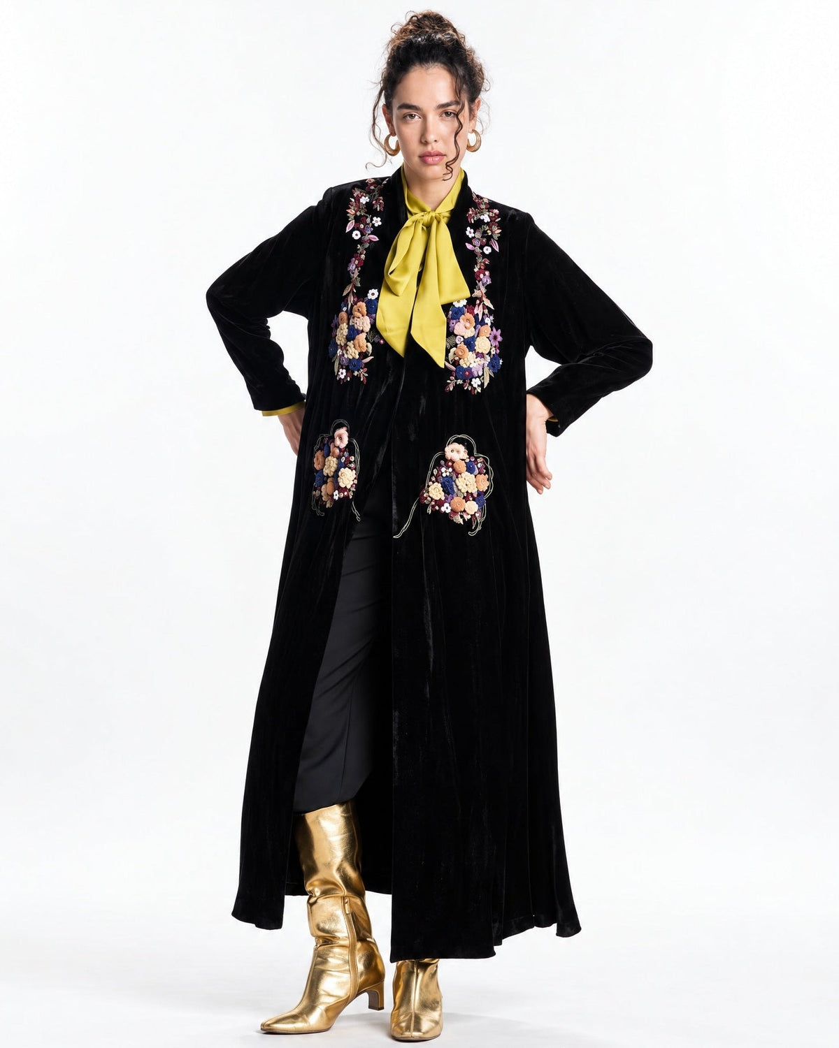 LA01130-BL ABAYA - MIRA Y MANO