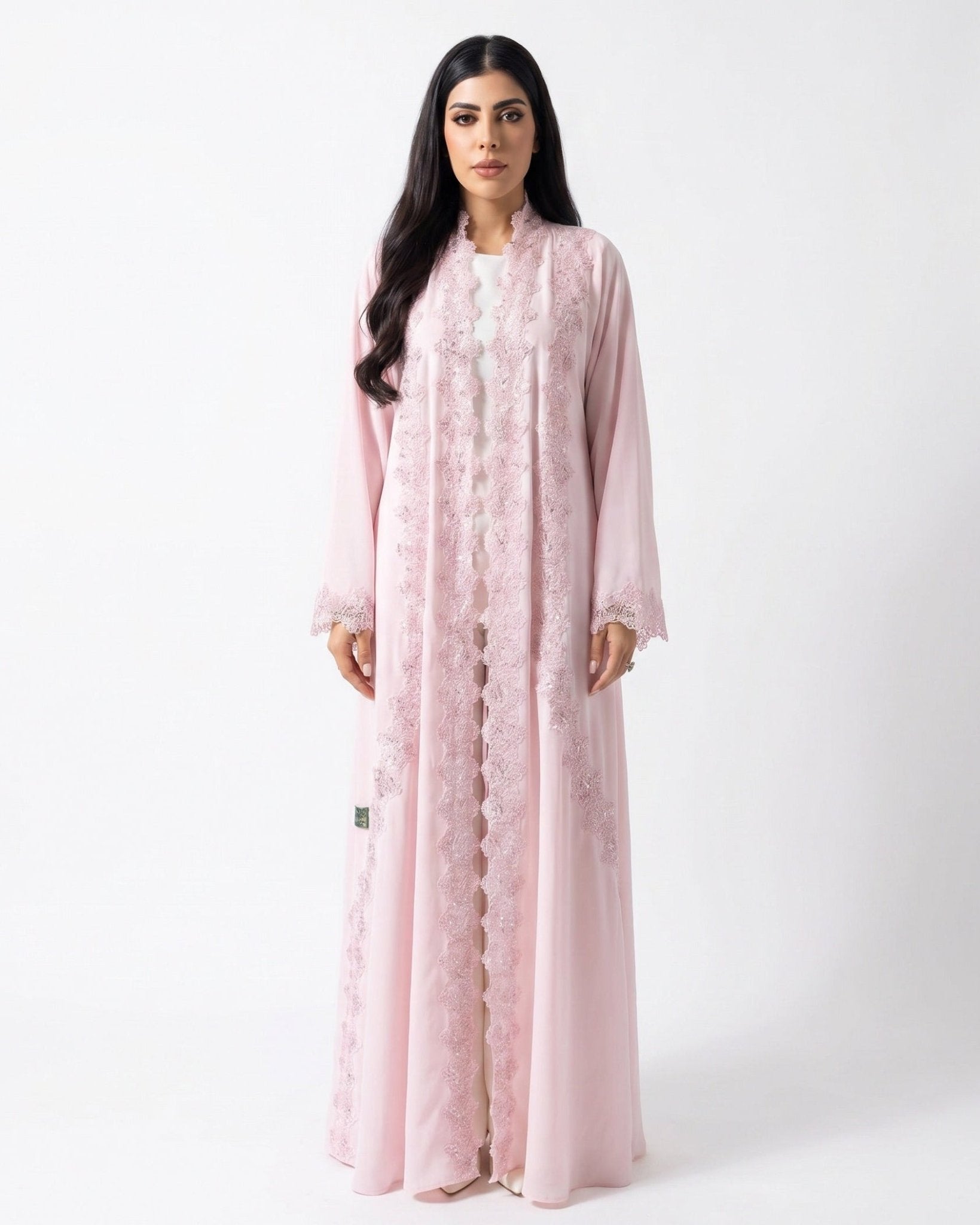 BUTTERFLY PINK ABAYA SET - LARA FASHION - MIRA Y MANO