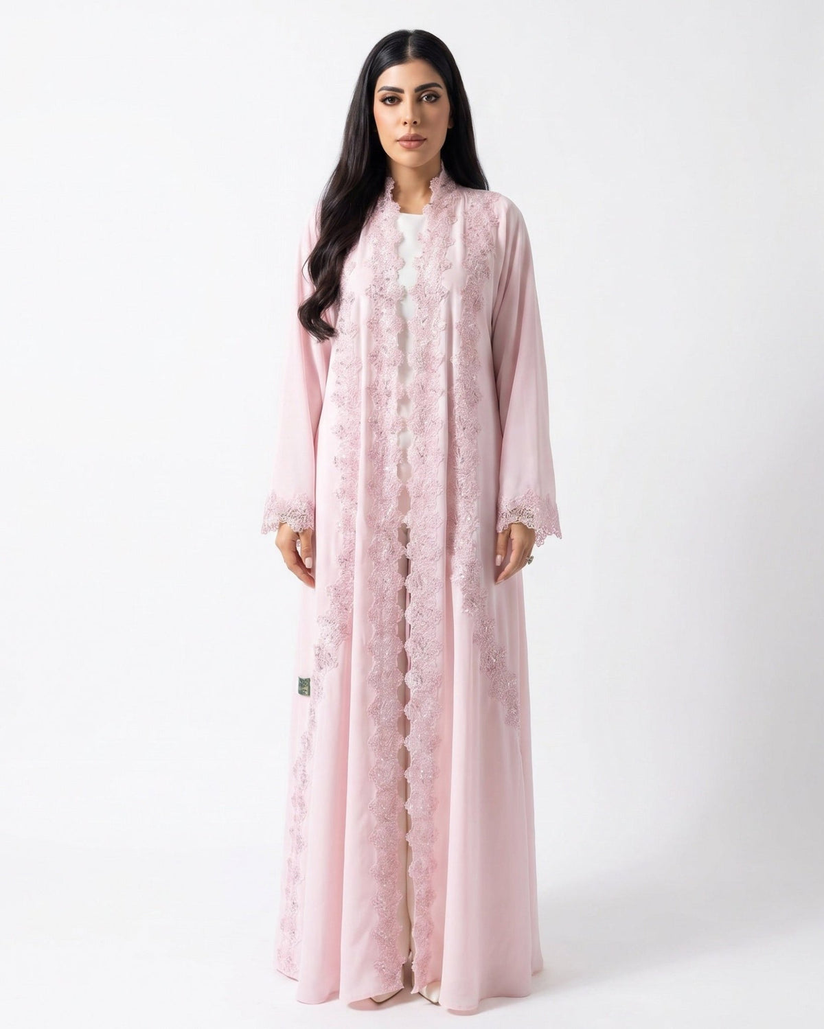 BUTTERFLY PINK ABAYA SET - LARA FASHION - MIRA Y MANO