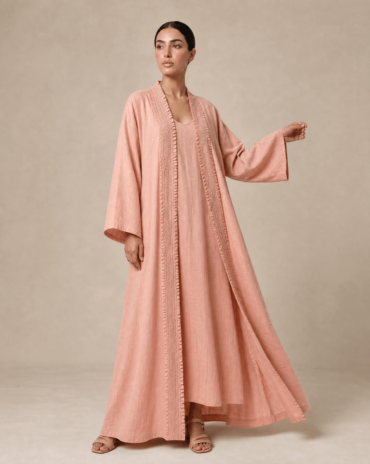 STYLE-10 (KF-105) ABAYA - TLS - MIRA Y MANO