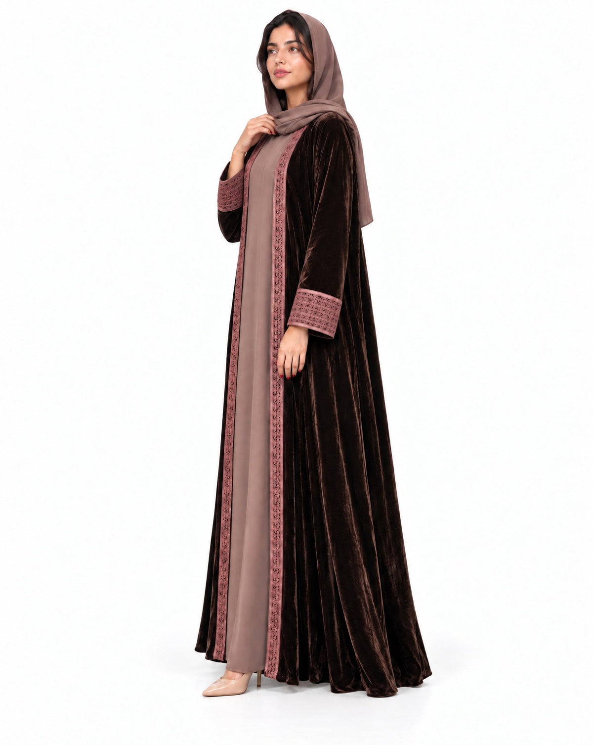 VEL-05-02 ABAYA - LELAS ABAYAS - MIRA Y MANO