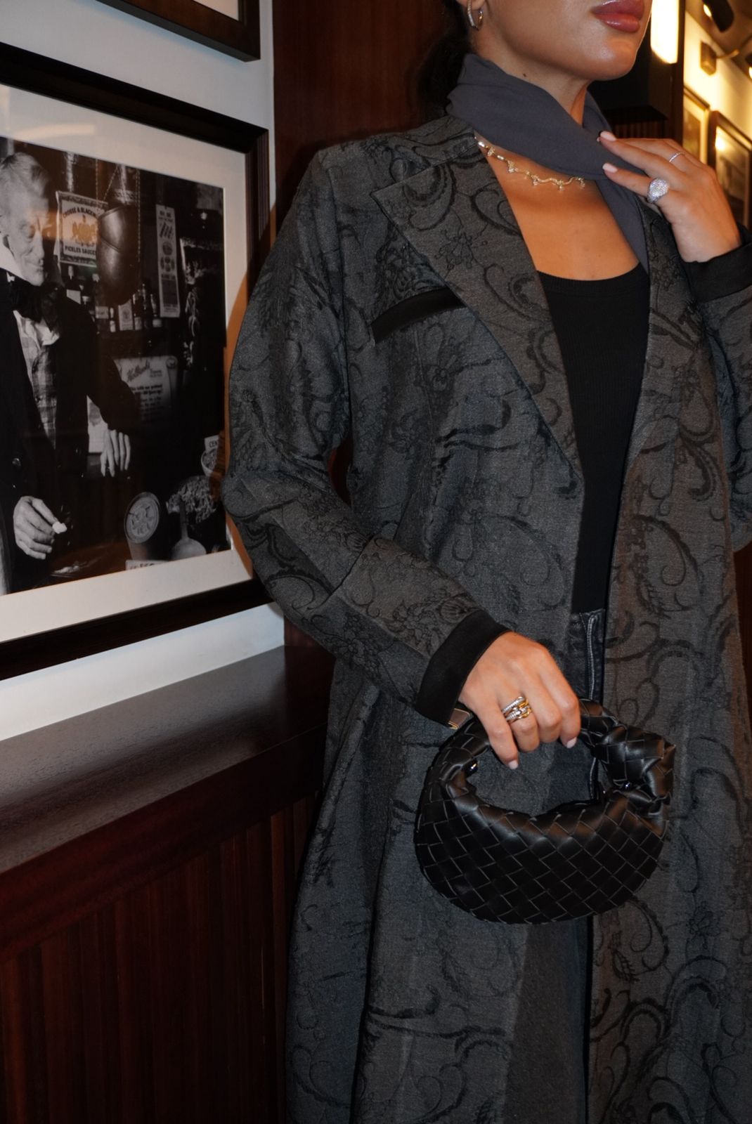 DUOL TONE ABAYA COAT - LOVAH - MIRA Y MANO