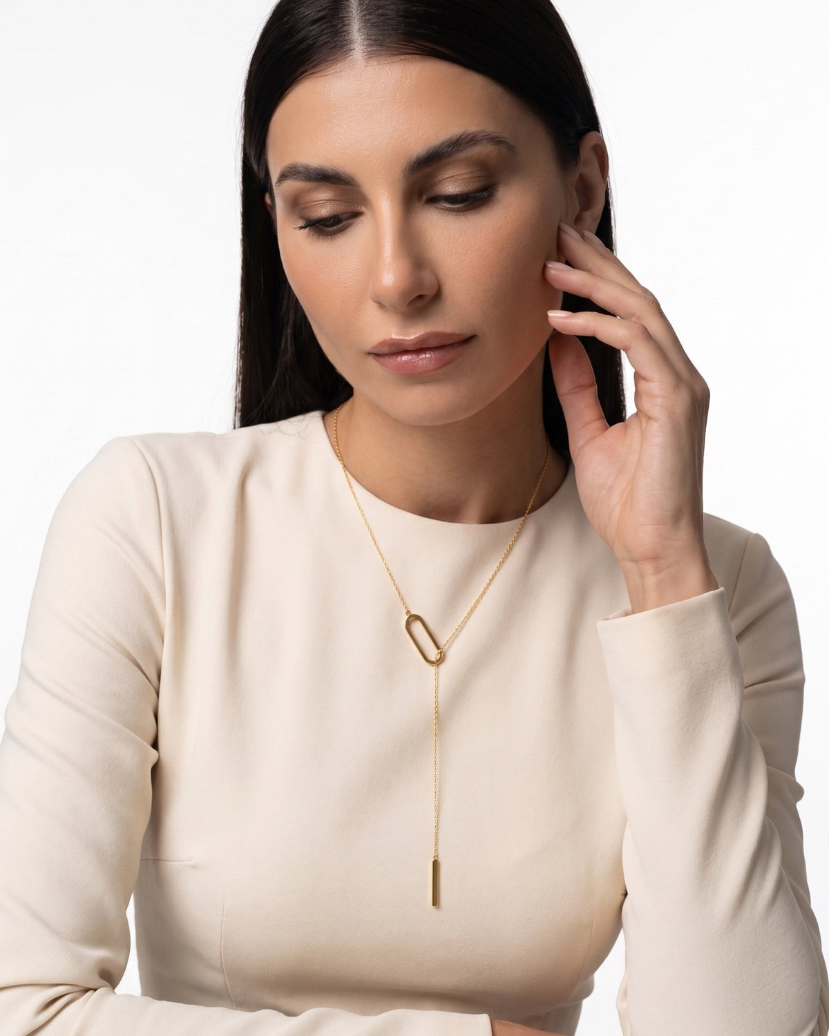 AY45N3GY – Silver-Gold Scarf Set - L'ROSHA - MIRA Y MANO