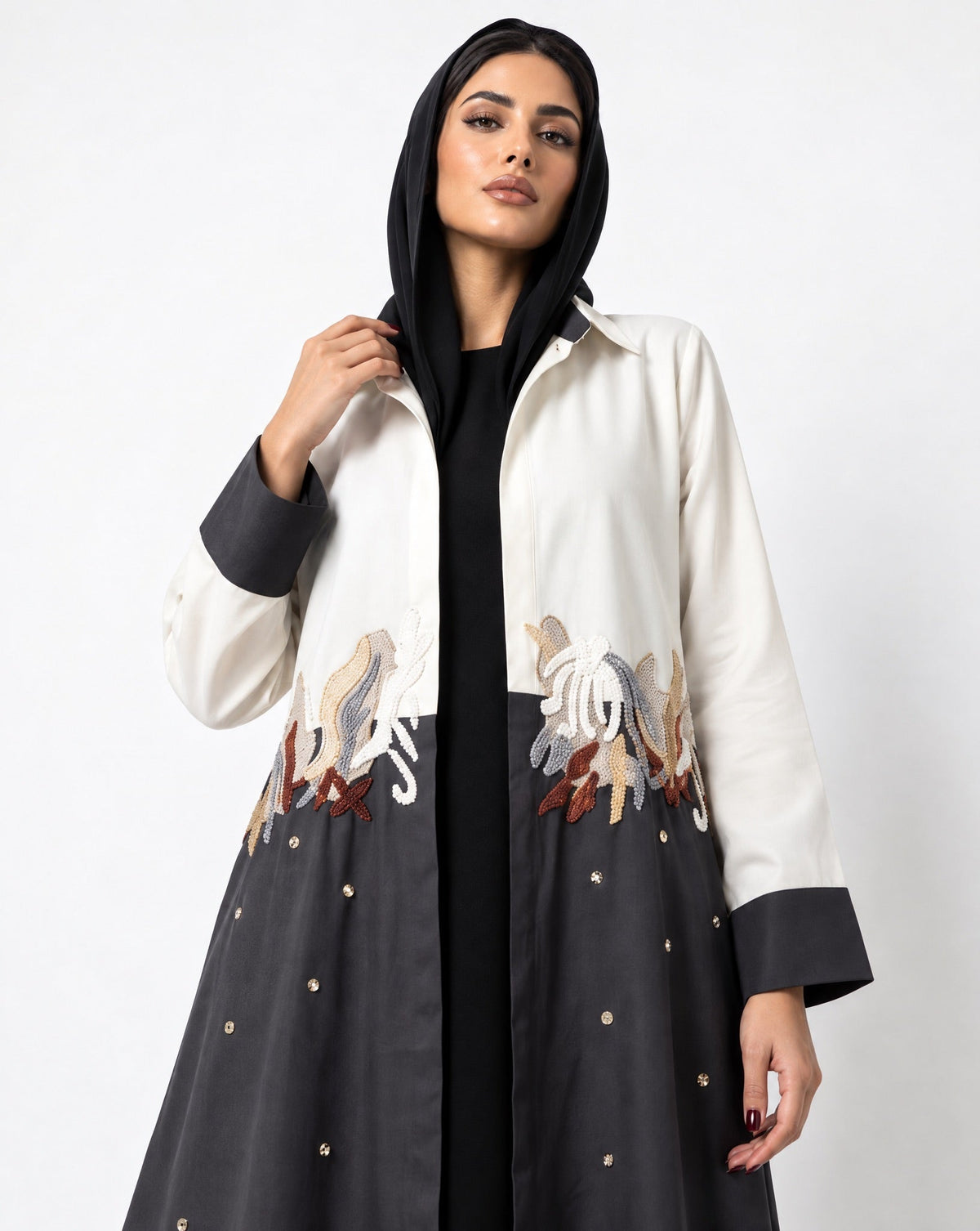 The Shirt – Dark Gray Abaya - LUMAN ABAYAS - MIRA Y MANO