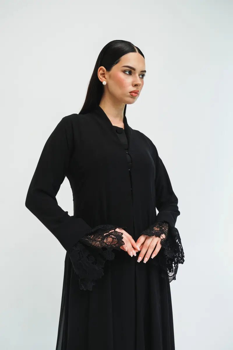 LN0299 ABAYA - LUNA COUTURE - MIRA Y MANO