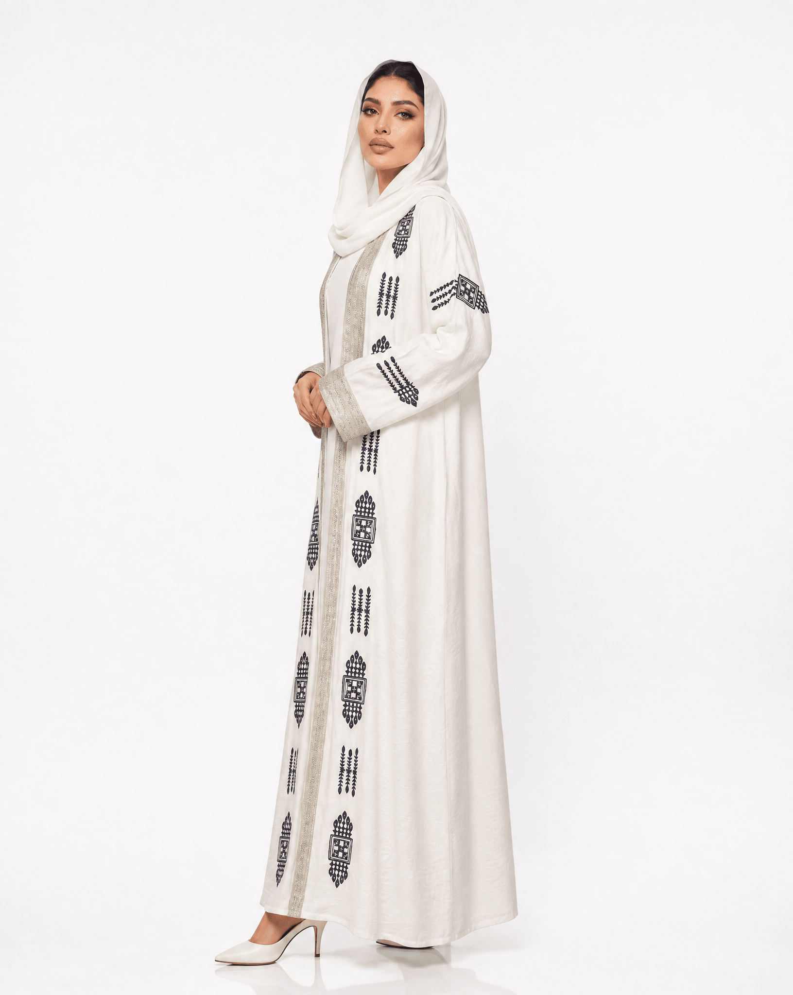 BADER WHITE ABAYA - MAISON ARABELLE - MIRA Y MANO