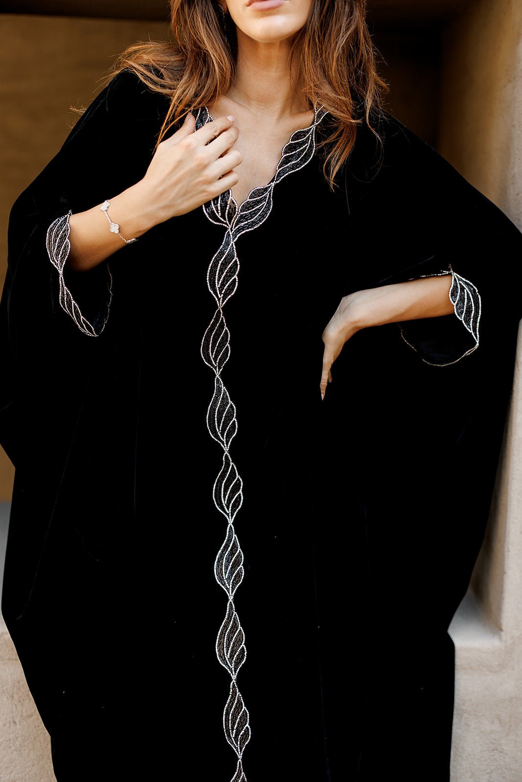BELLA BLACK KAFTAN - MAISON ARABELLE - MIRA Y MANO