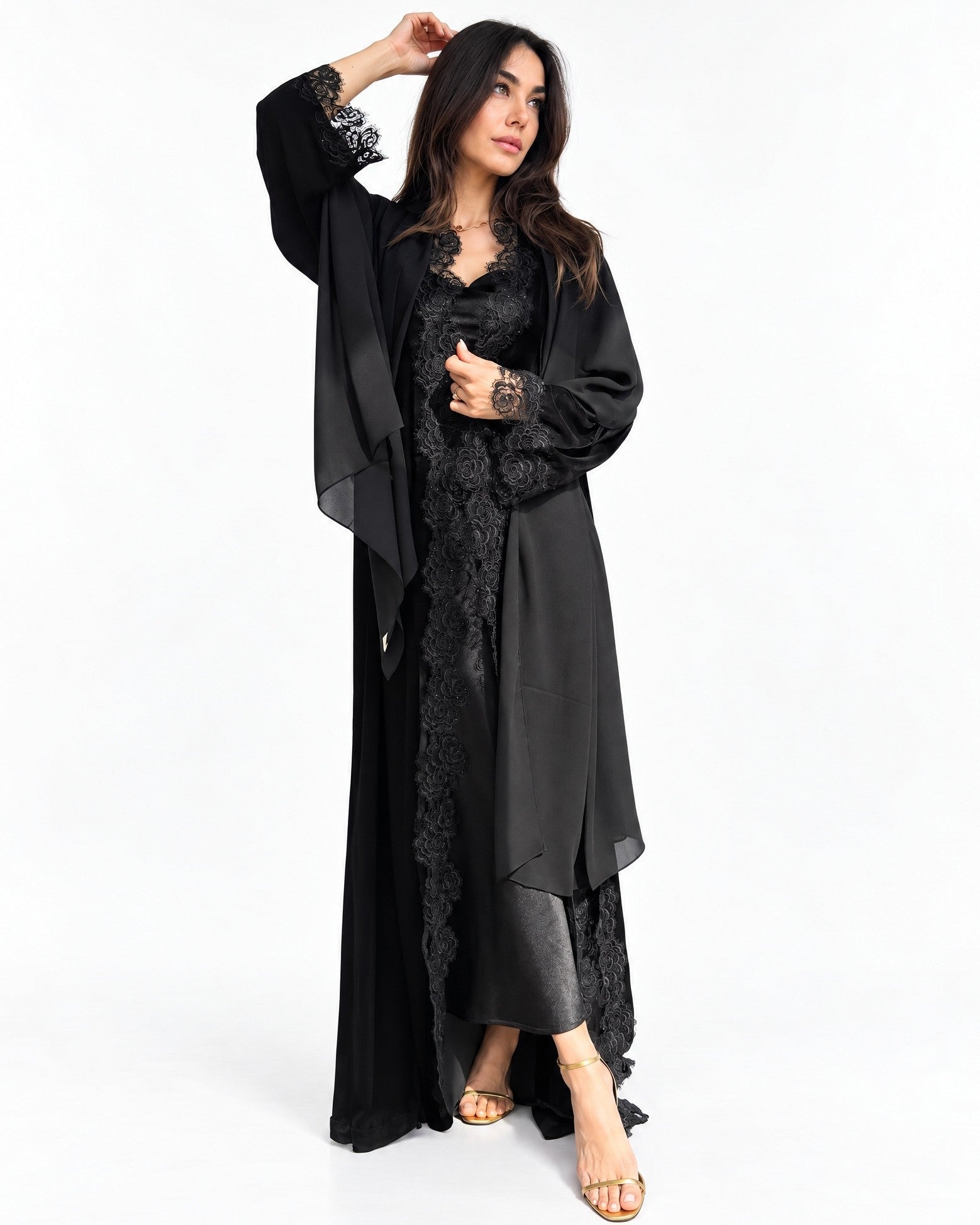 CAMELIA BLACK2 ABAYA - MAISON ARABELLE - MIRA Y MANO