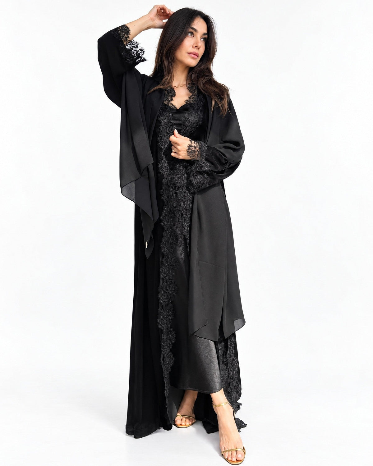 CAMELIA BLACK2 ABAYA - MAISON ARABELLE - MIRA Y MANO