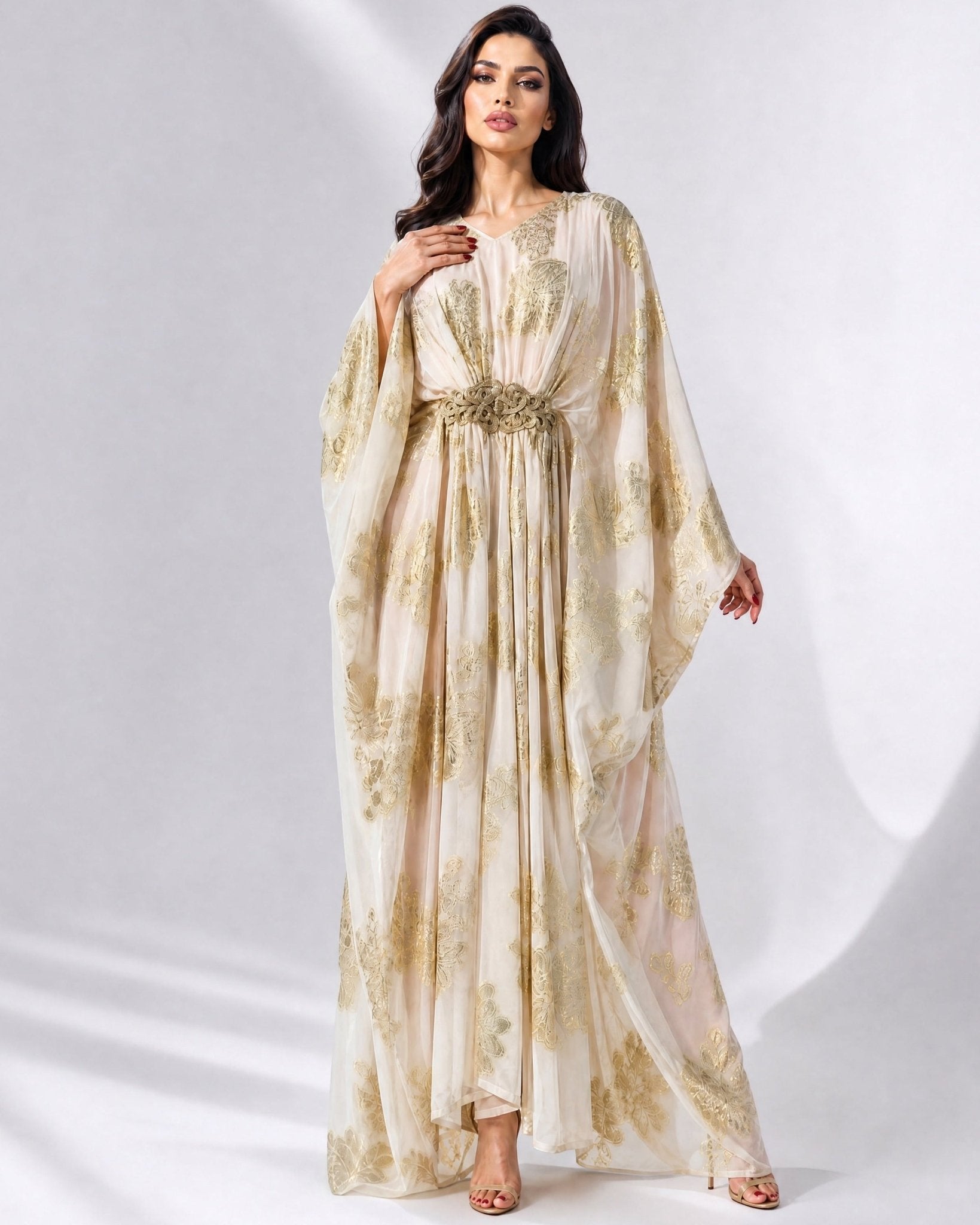 CELINE WHITE KAFTAN - MAISON ARABELLE - MIRA Y MANO