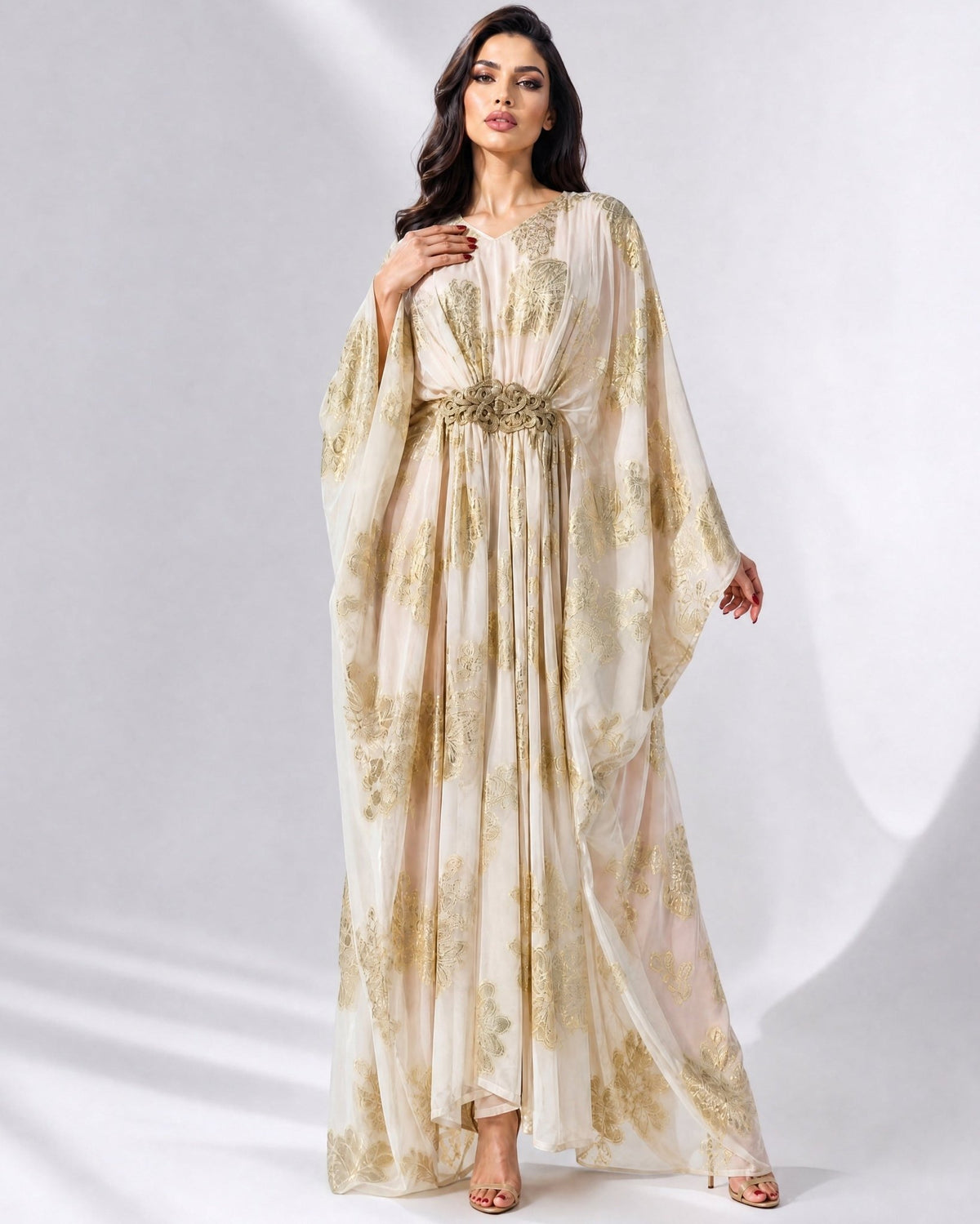 CELINE WHITE KAFTAN - MIRA Y MANO