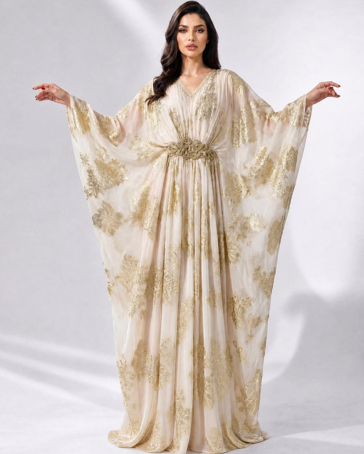 CELINE WHITE KAFTAN - MIRA Y MANO