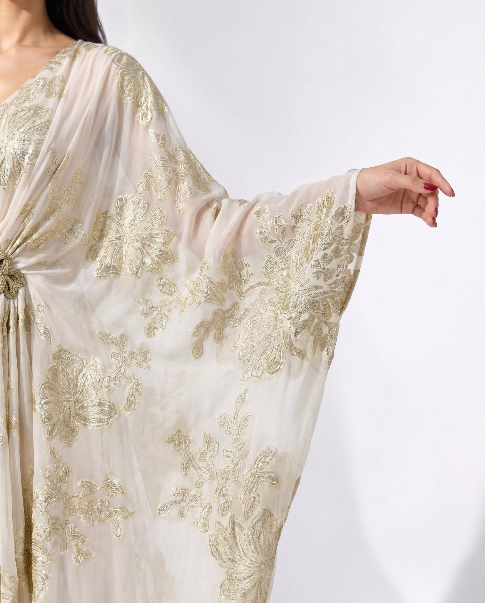 CELINE WHITE KAFTAN - MAISON ARABELLE - MIRA Y MANO