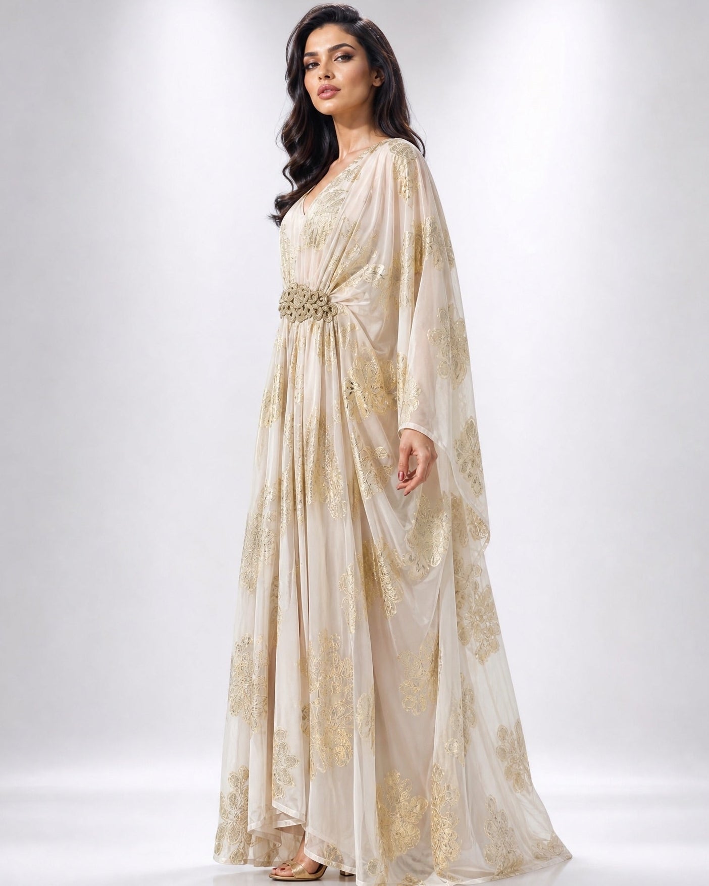 CELINE WHITE KAFTAN - MAISON ARABELLE - MIRA Y MANO